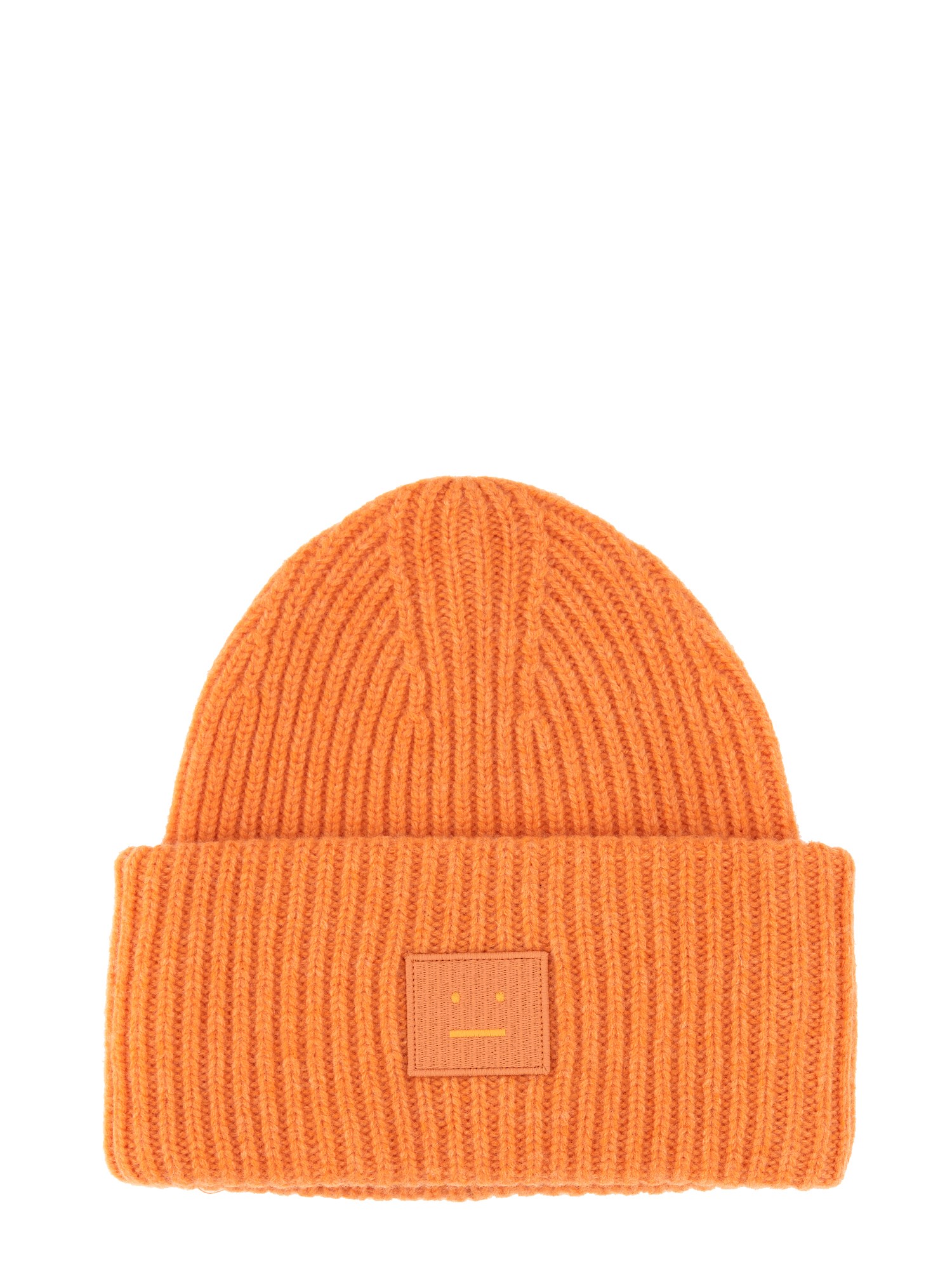 ACNE STUDIOS    CHUNKY BEANIE HAT WITH BIG FACE PATCH