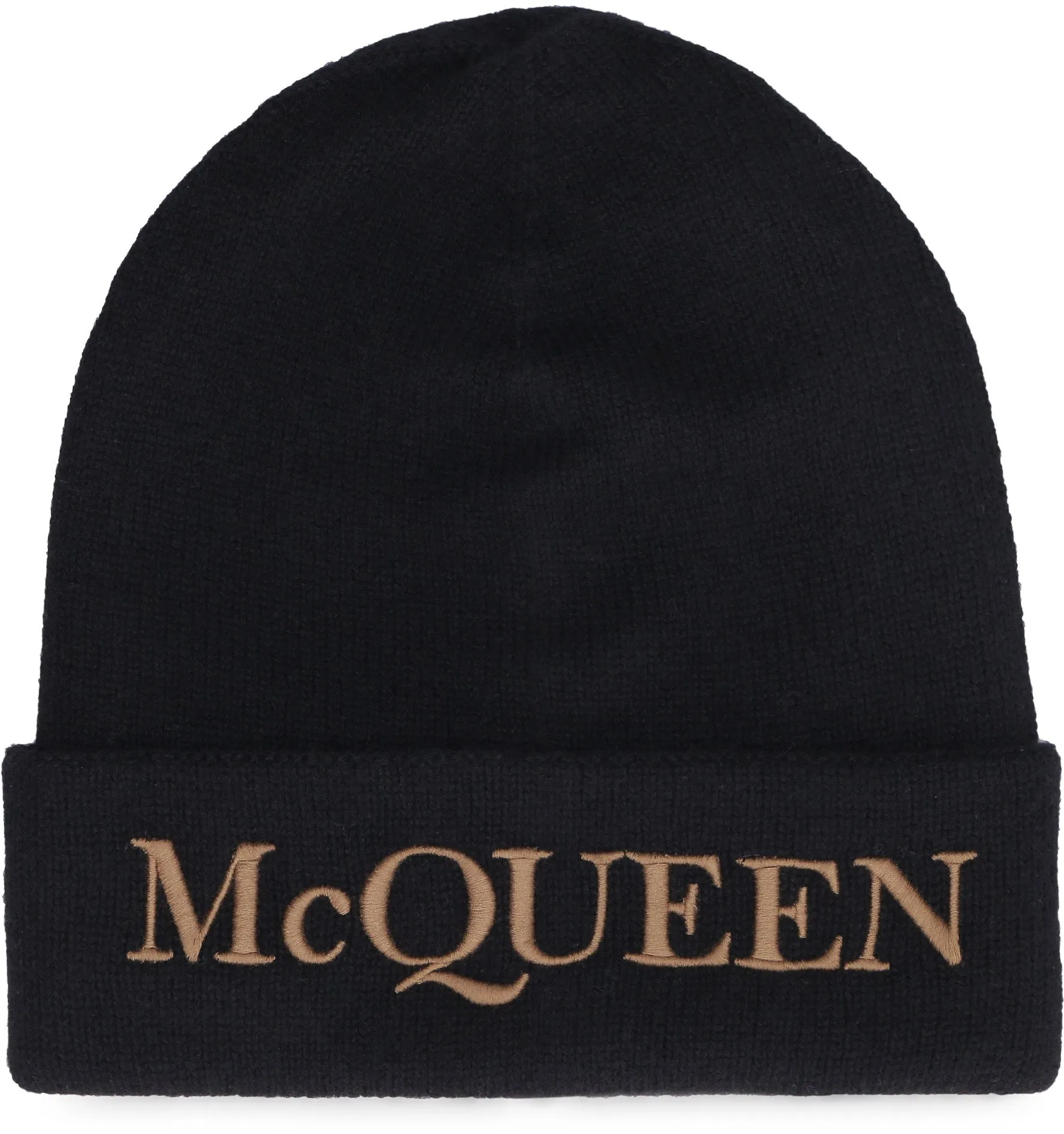 Alexander McQueen Logo Embroidered Knit Beanie