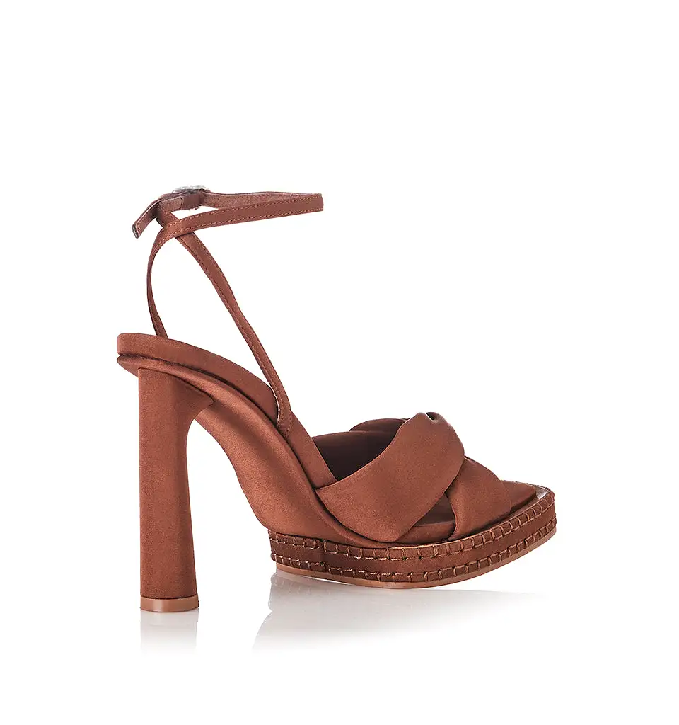 Alias Mae - Gipsy Heel - Tan Satin