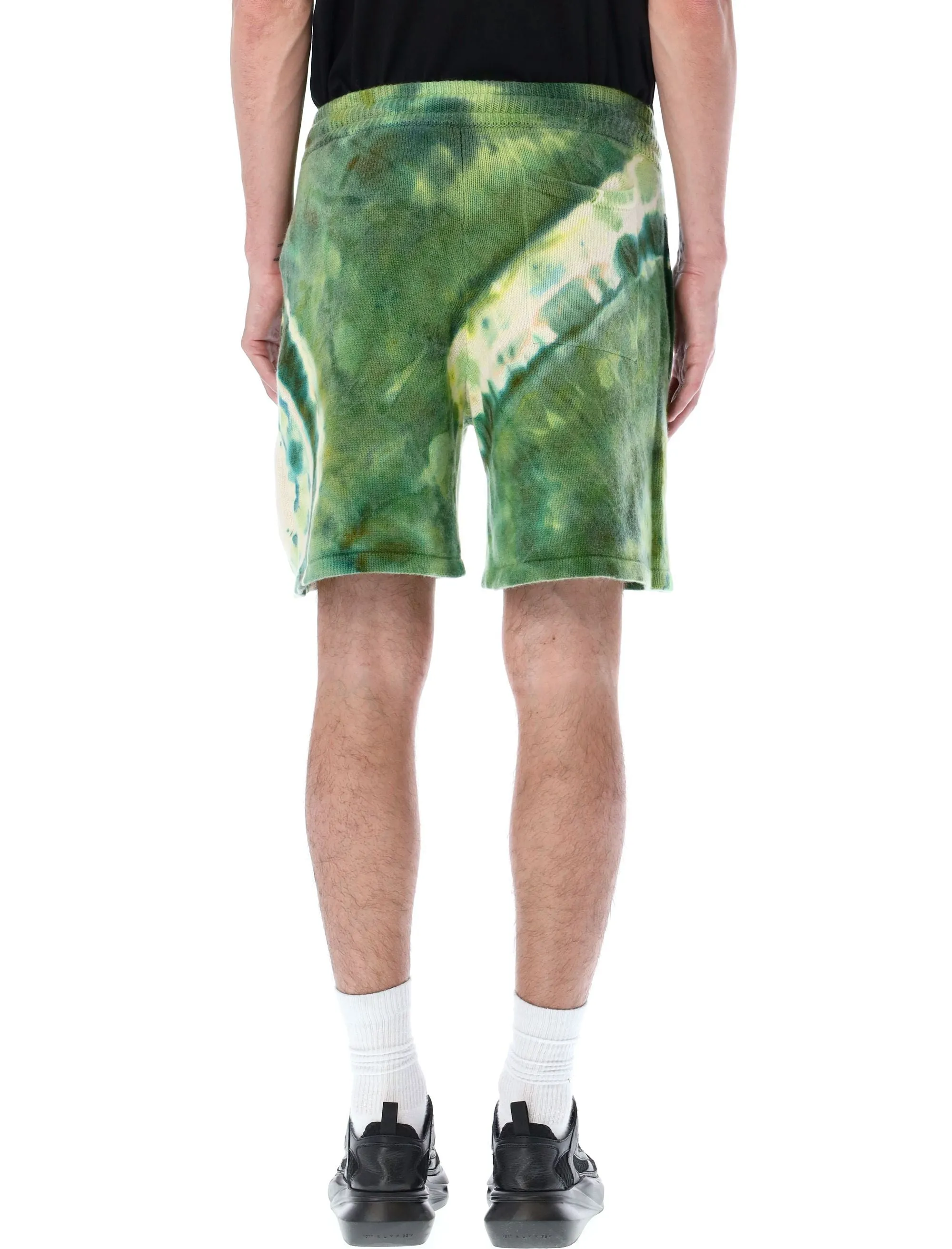 Amiri Tie Dye Logo Embroidered Shorts