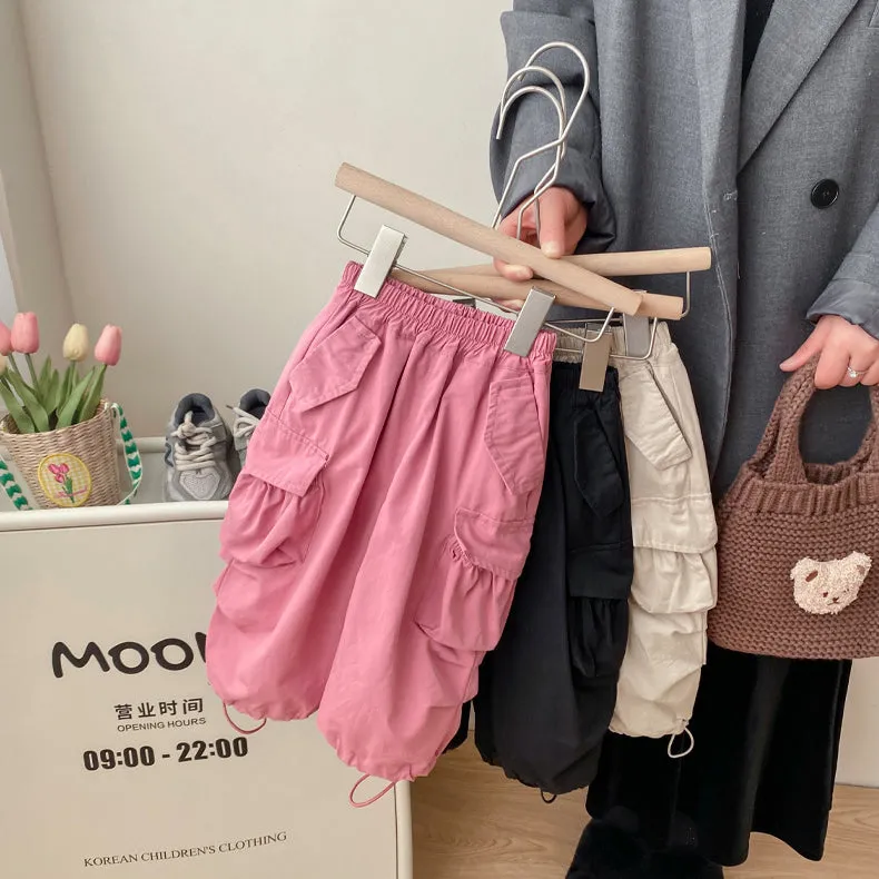 Baby Kid Girls Solid Color Pants Wholesale 240301125