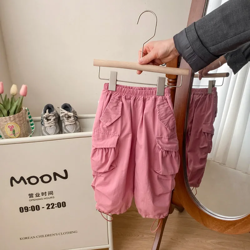 Baby Kid Girls Solid Color Pants Wholesale 240301125