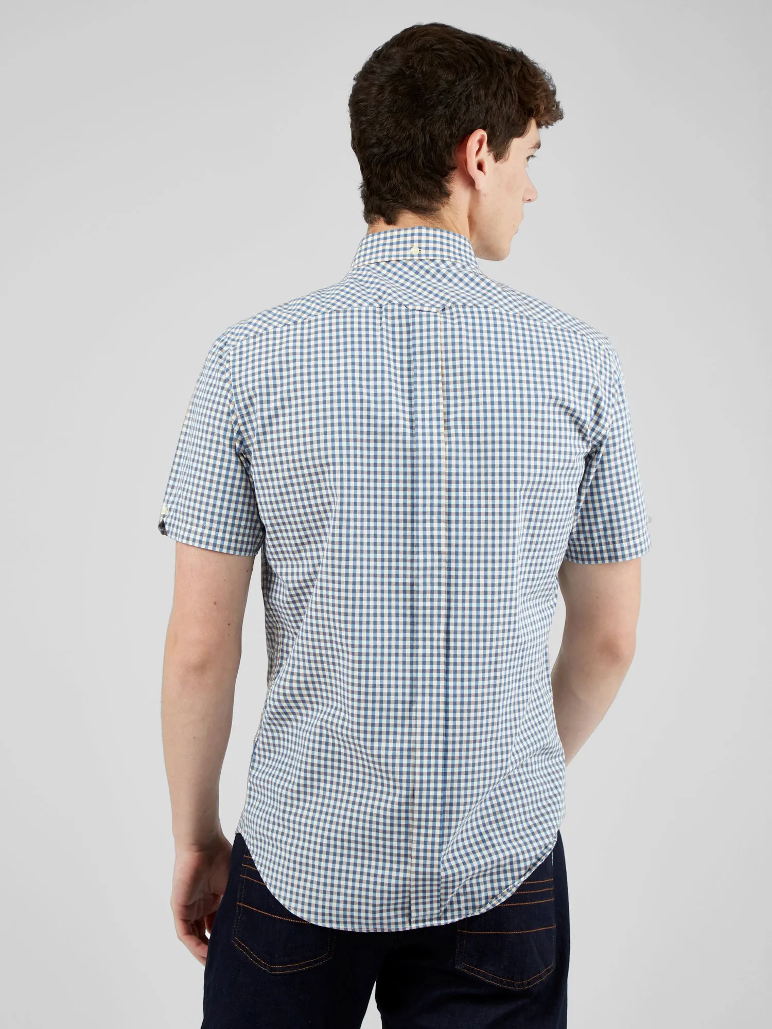 Ben Sherman Mens Signature Gingham Shirt - Short Sleeved