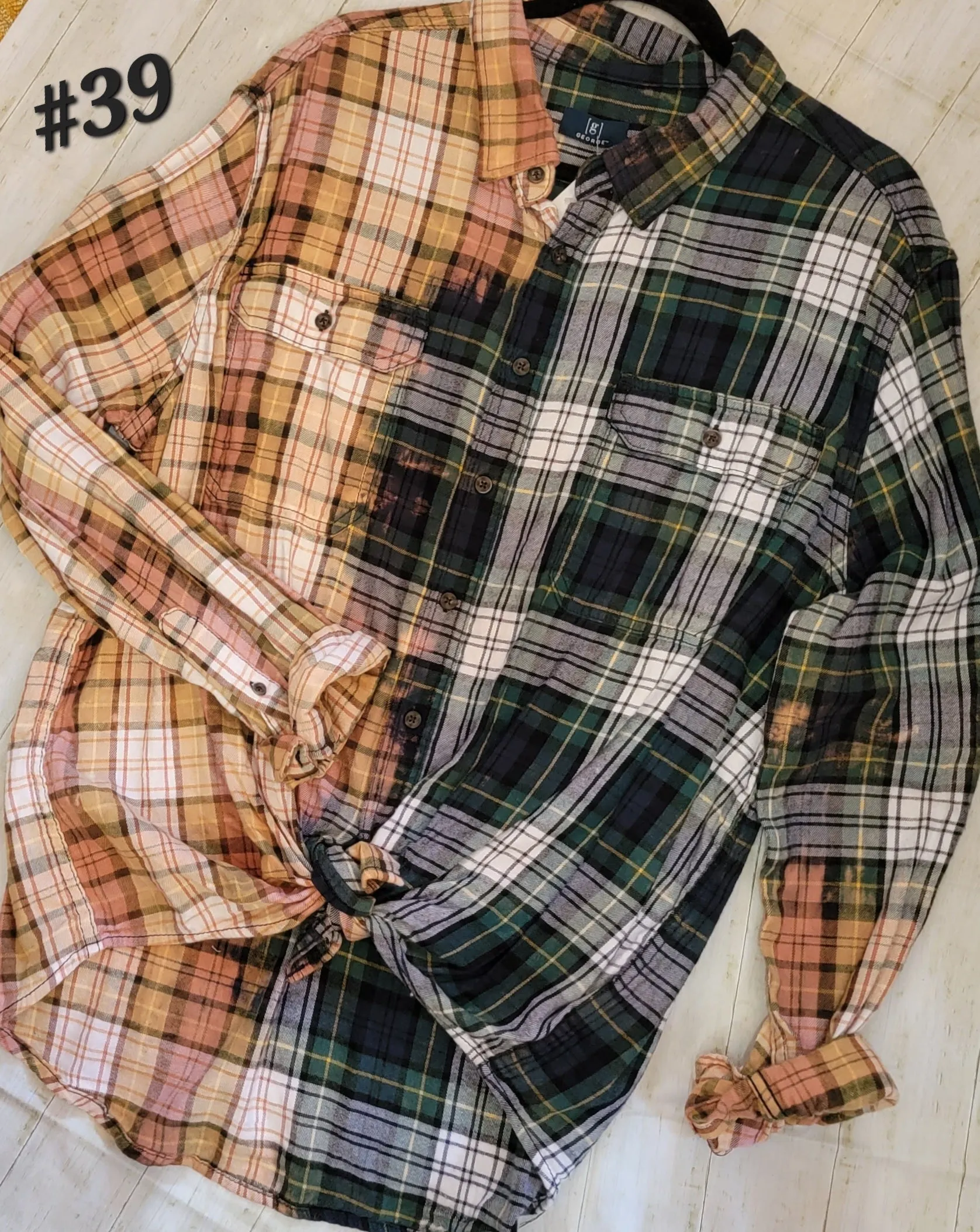 BLEACHED FLANNEL SHIRTS