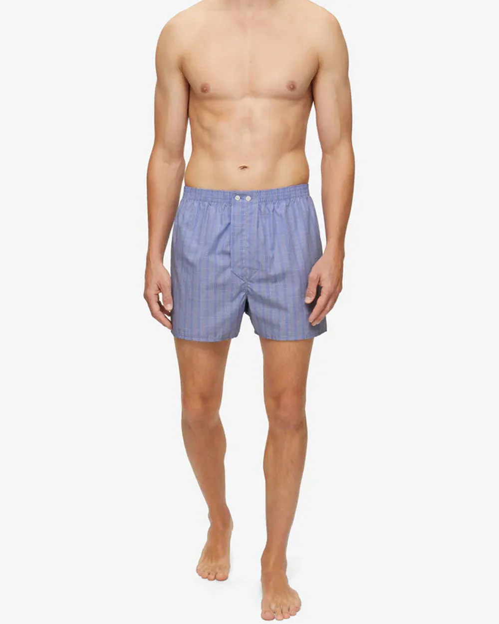 Blue Pure Cotton Classic Fit Boxer Short