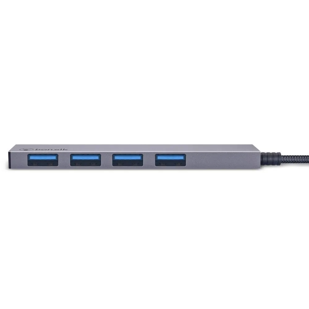 Bonelk Long-Life USB-C to 4 Port USB 3.0 Slim Hub