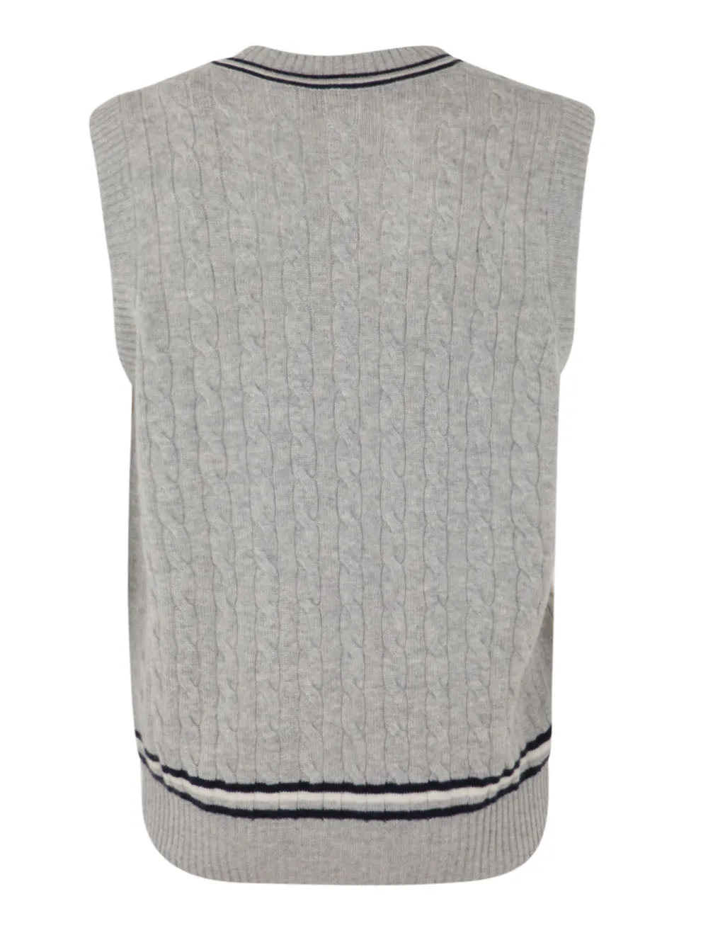 Brunello Cucinelli V-Neck Ribbed Knit Vest