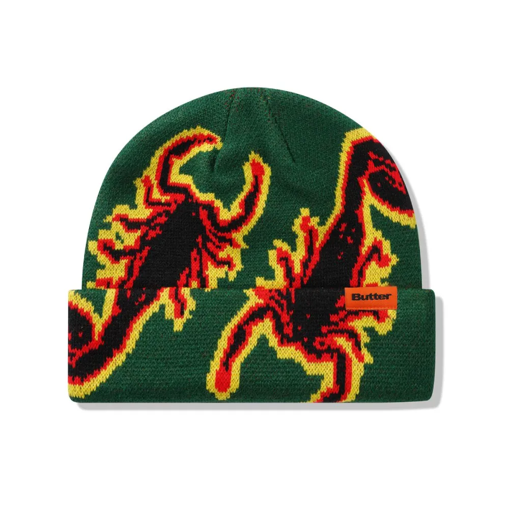 Butter Goods Scorpion Cuff Beanie Forest Green