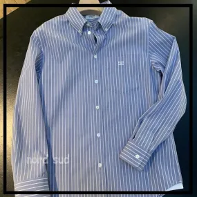 CELINE  |cambridge shirt in striped chambray cotton