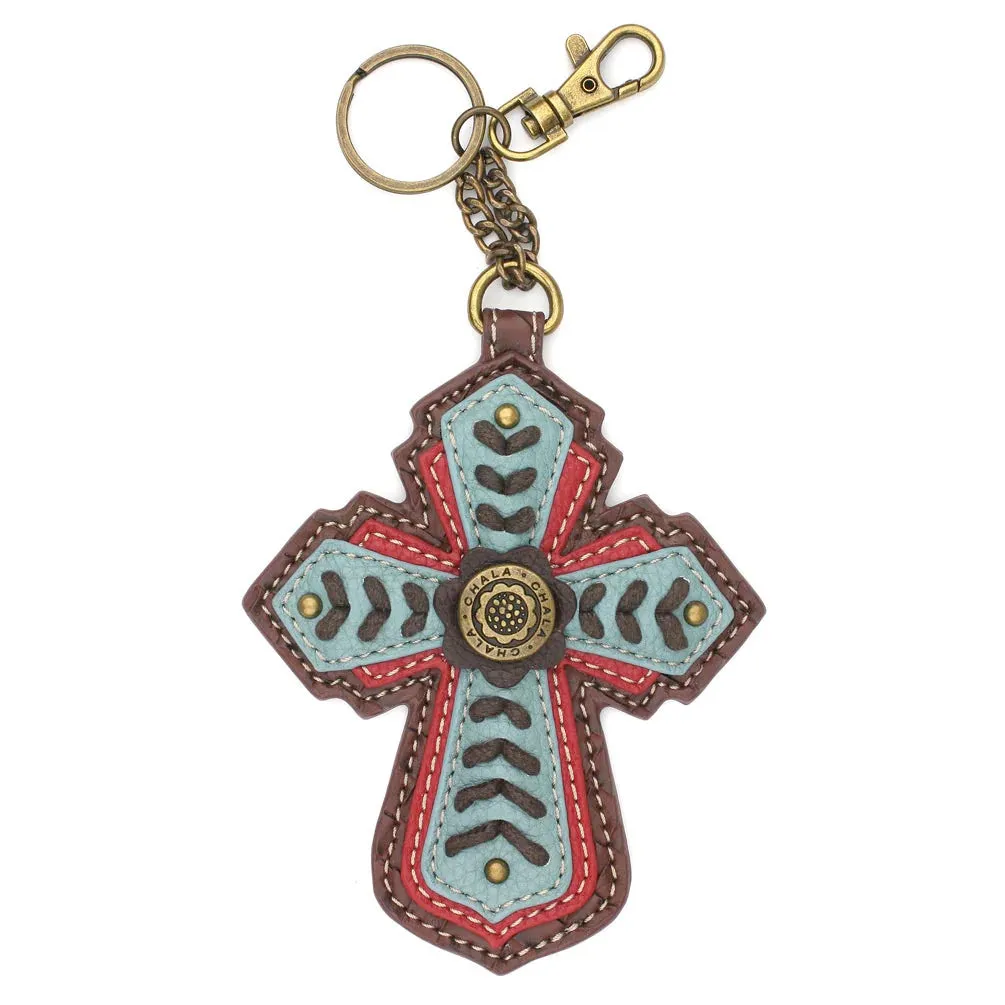 Chevron Cross Key Chain