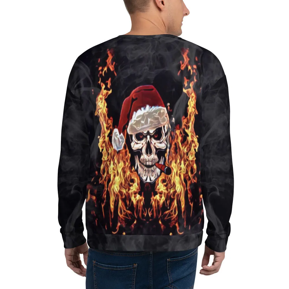 Christmas Skull All Over Print Sweatshirt