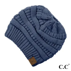 Dark Denim C.C Messy Beanie Bun