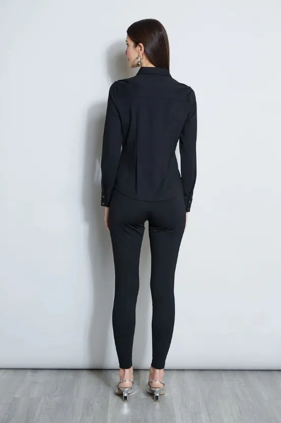 Elie Tahari  |Casual Style Unisex Long Sleeves Plain Party Style