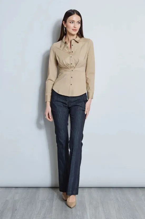 Elie Tahari  |Casual Style Unisex Long Sleeves Plain Party Style