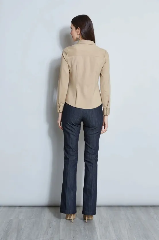 Elie Tahari  |Casual Style Unisex Long Sleeves Plain Party Style