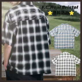 F.C.Real Bristol  |Other Plaid Patterns Unisex Street Style Cotton