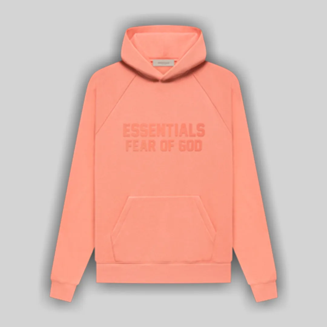 FOG ESSENTIALS HOODIE CORAL