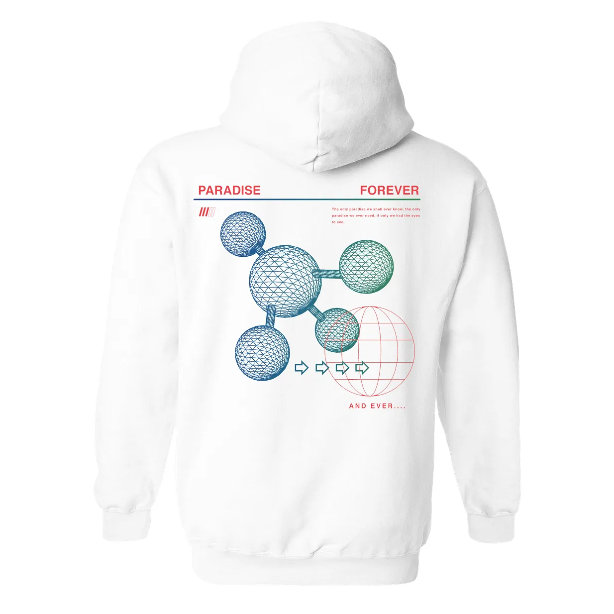 FOREVER PARADISE HOODIE WHT