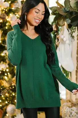 Get To Know You Emerald Green Tunic