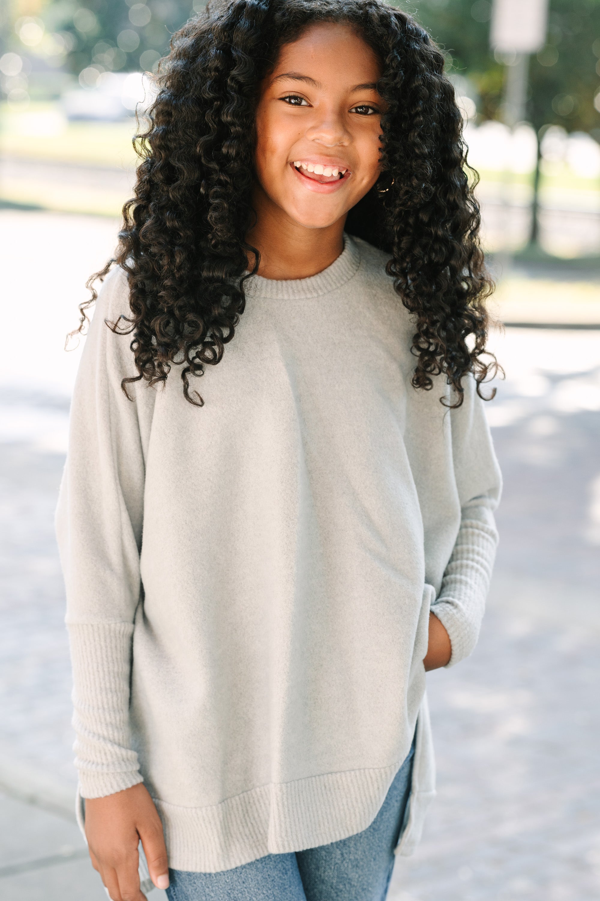 Girls: Always Fun Heather Gray Tunic