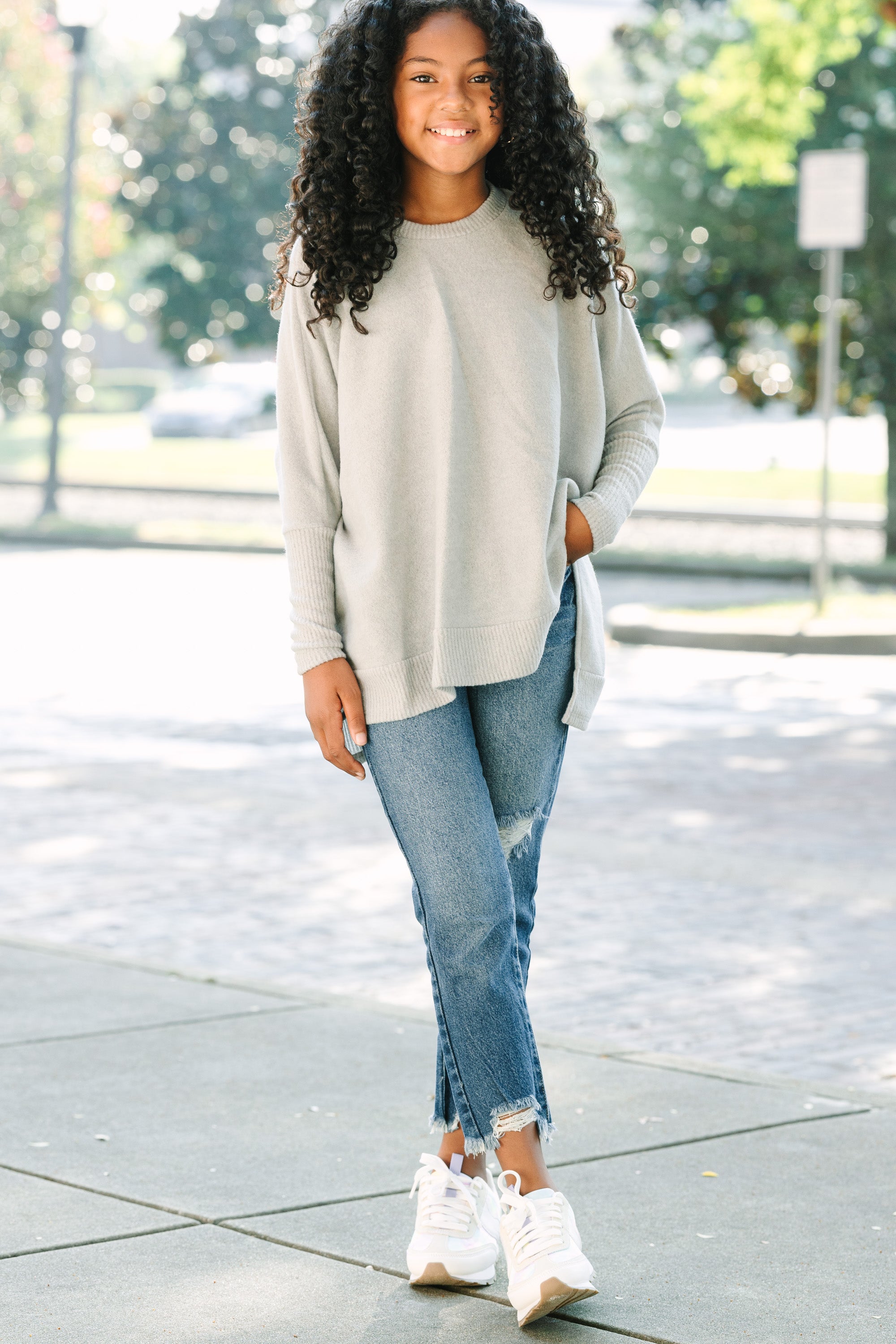 Girls: Always Fun Heather Gray Tunic