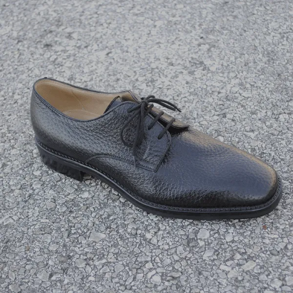 Gravati Tour Genuine Peccary Lace Up Shoe in Black