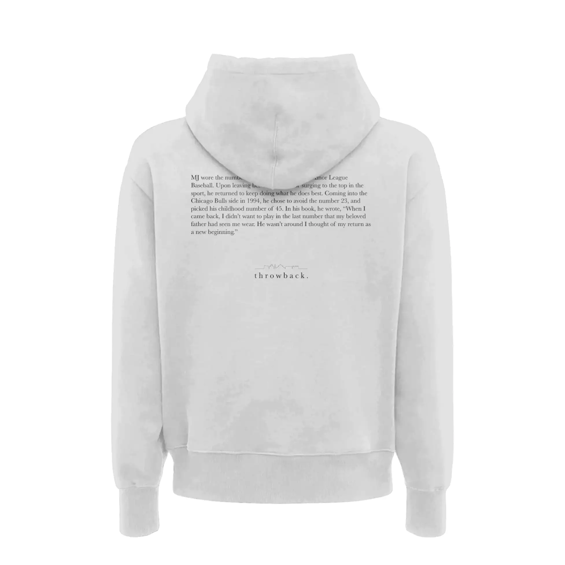 IM BACK HOODIE WHITE