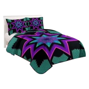 Indigenous Art Quilt Bedding Set - Queen