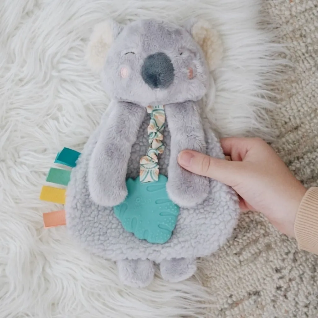 Itzy Lovey Plush and Teether Toy