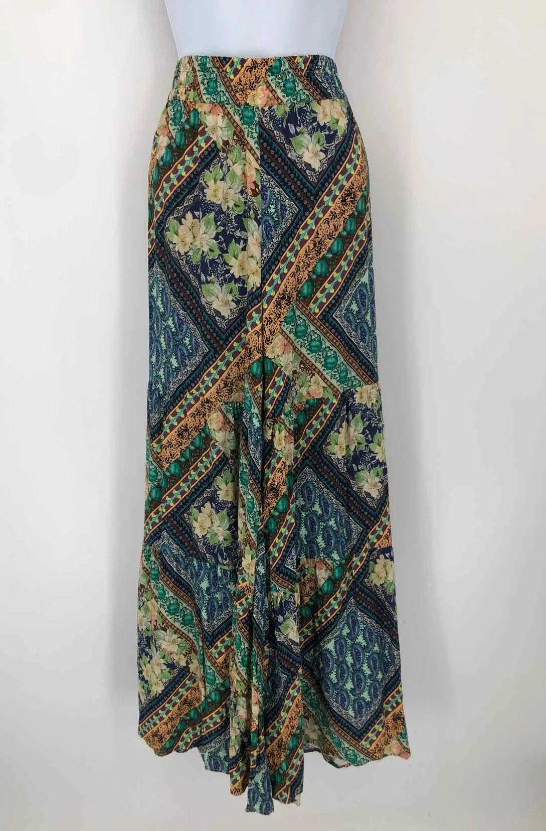 JOHNNY WAS Green Brown Multi Multi Print Longsleeve Size XXS  (XS) 2PC Set