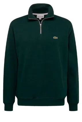 Lacoste Zip Knit Pullover Green