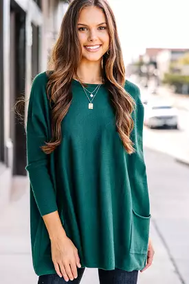 Loving My Life Emerald Green Pocket Tunic