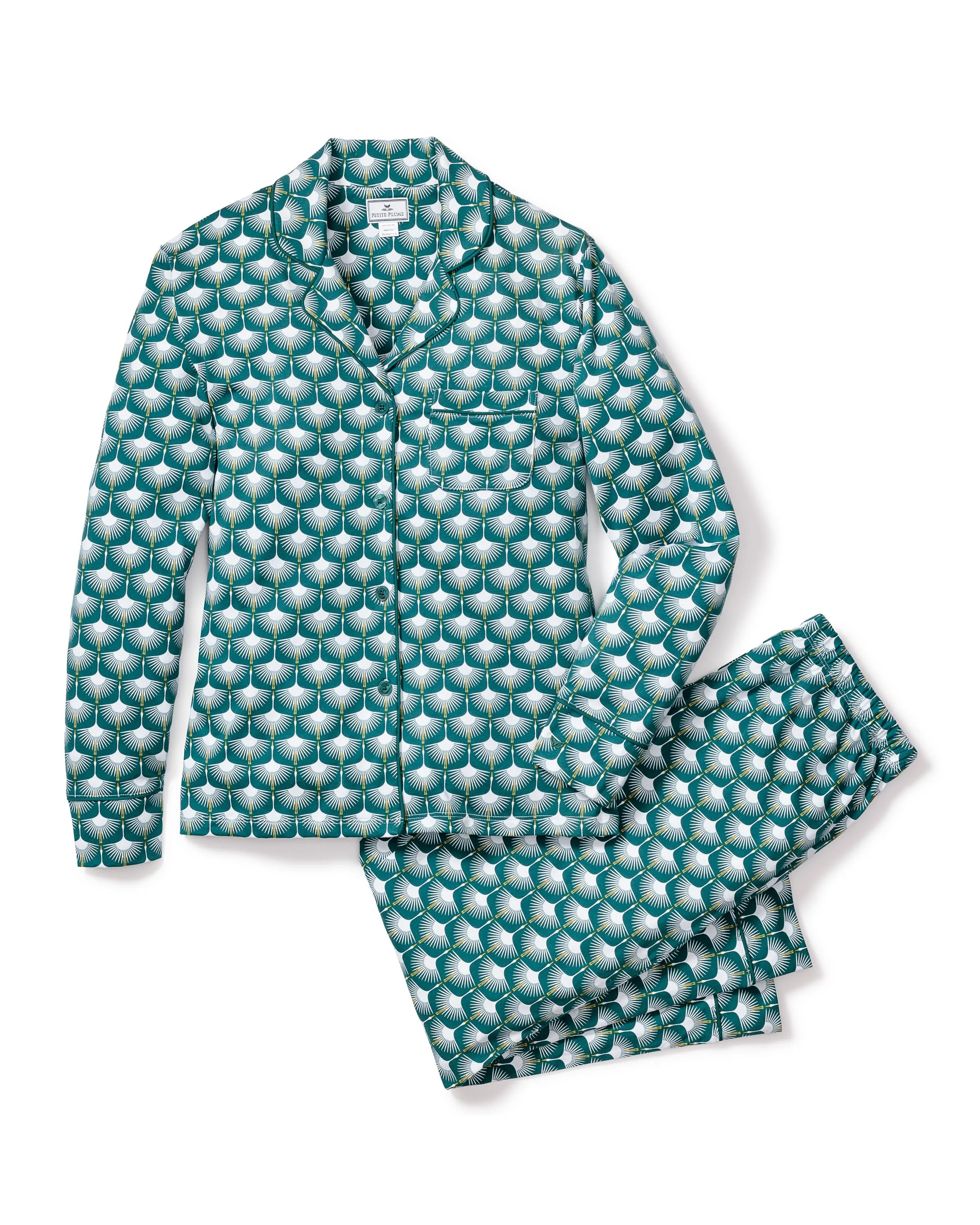 Luxe Pima Cotton Sonnet of Swans Pajama Set