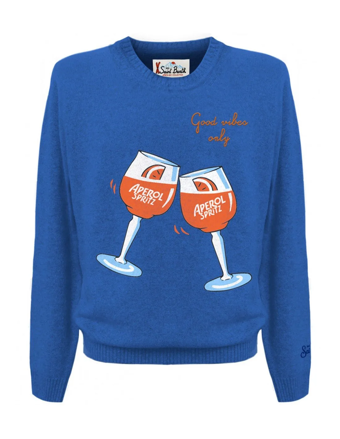 Maglia MC2 Saint Barth uomo Heron Aperol Spritz blu