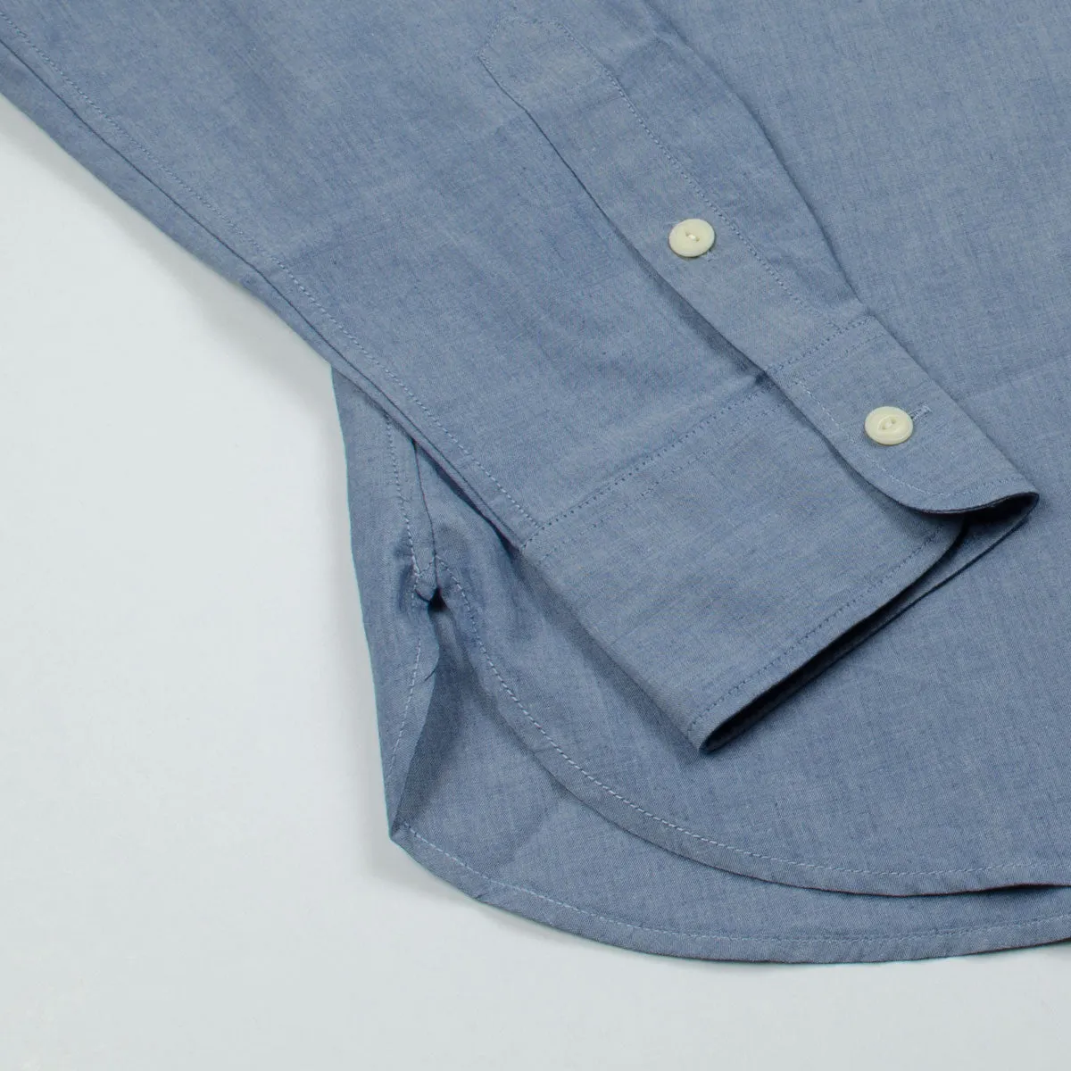 Maison Kitsuné - Chambray Shirt - Blue