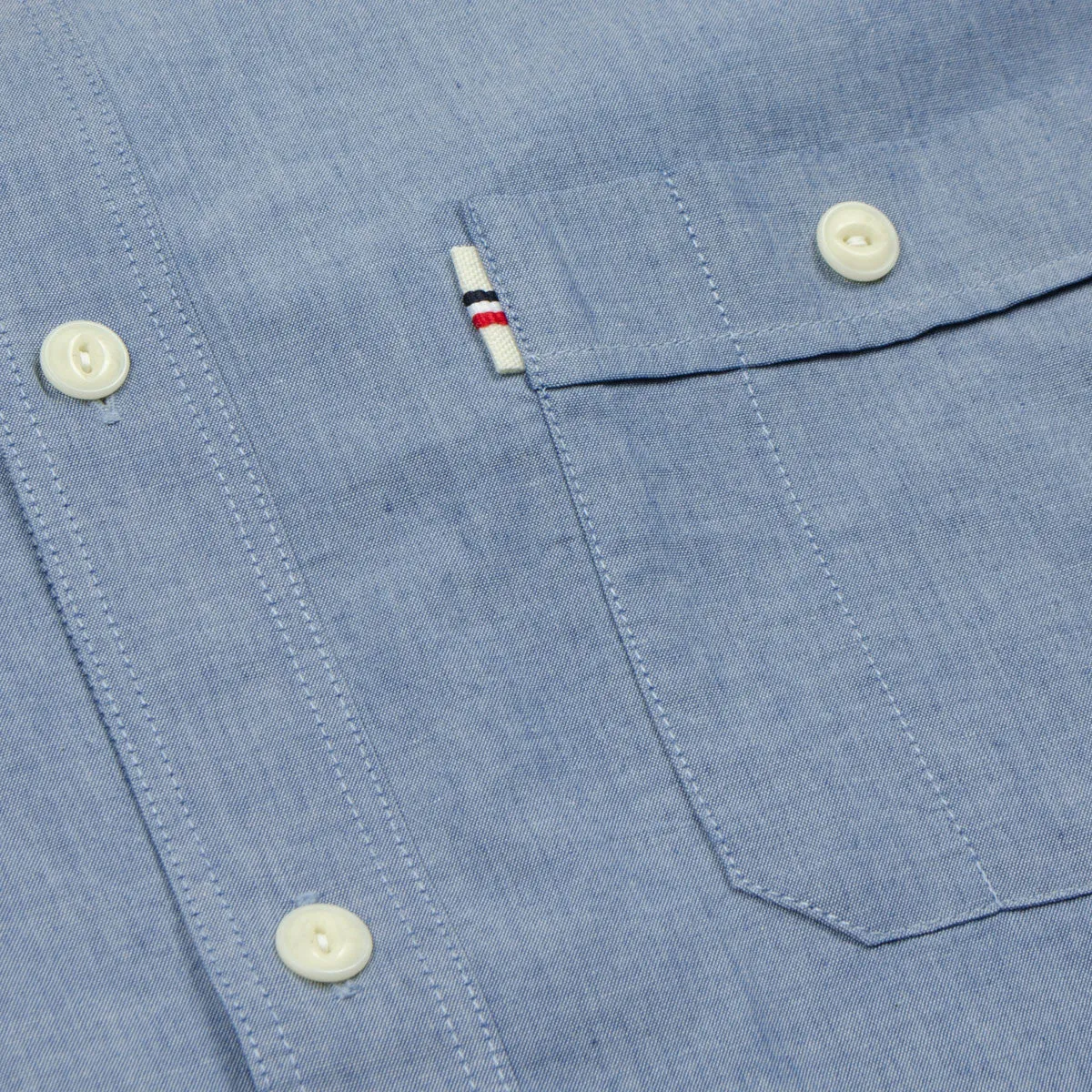 Maison Kitsuné - Chambray Shirt - Blue