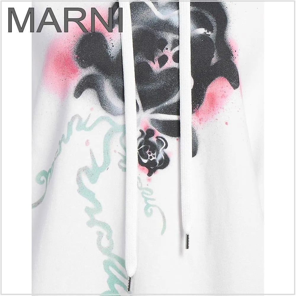 MARNI  |Cotton Logo Hoodies & Sweatshirts