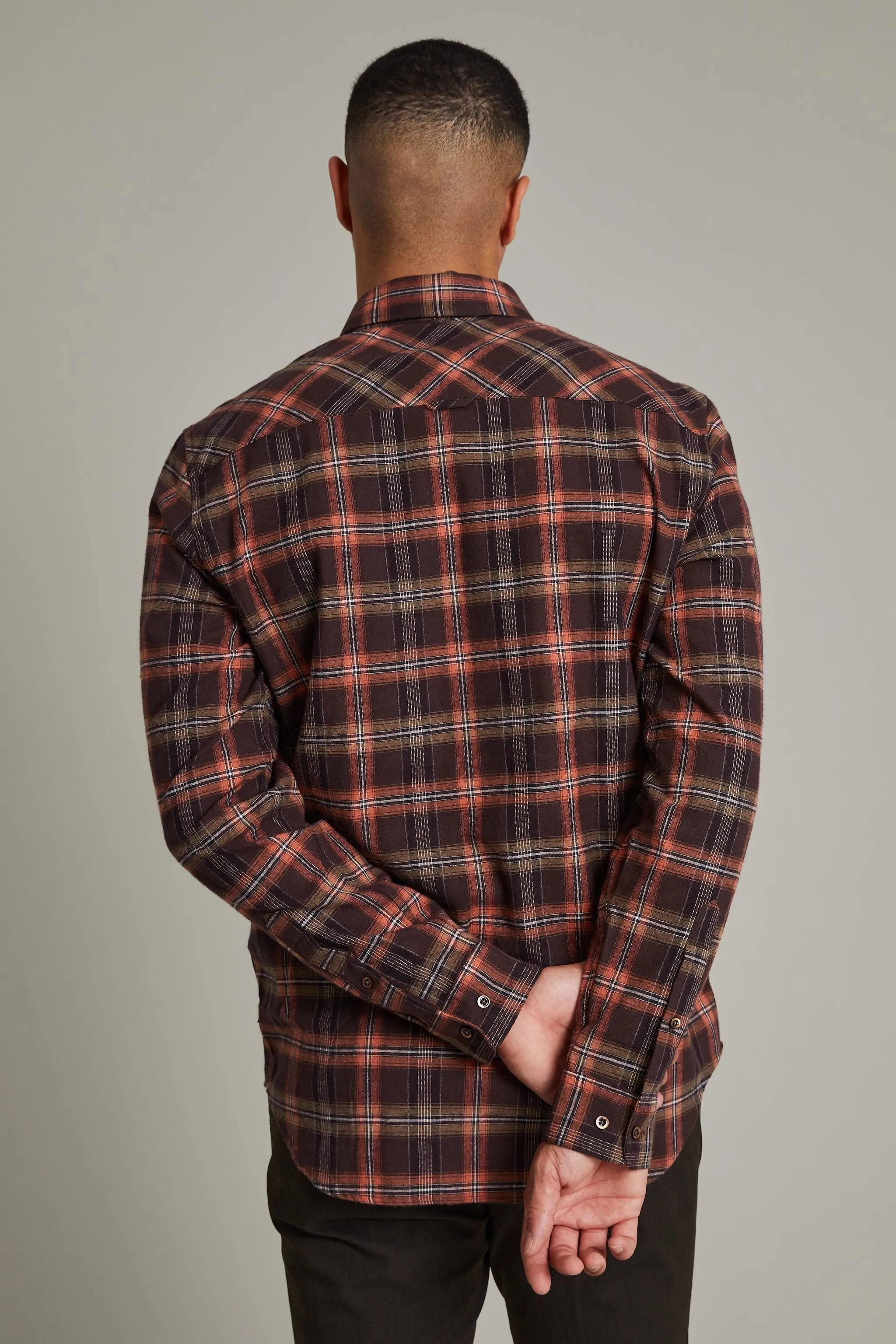 Matinique MAtrostol BU Plaid In Rust Brown