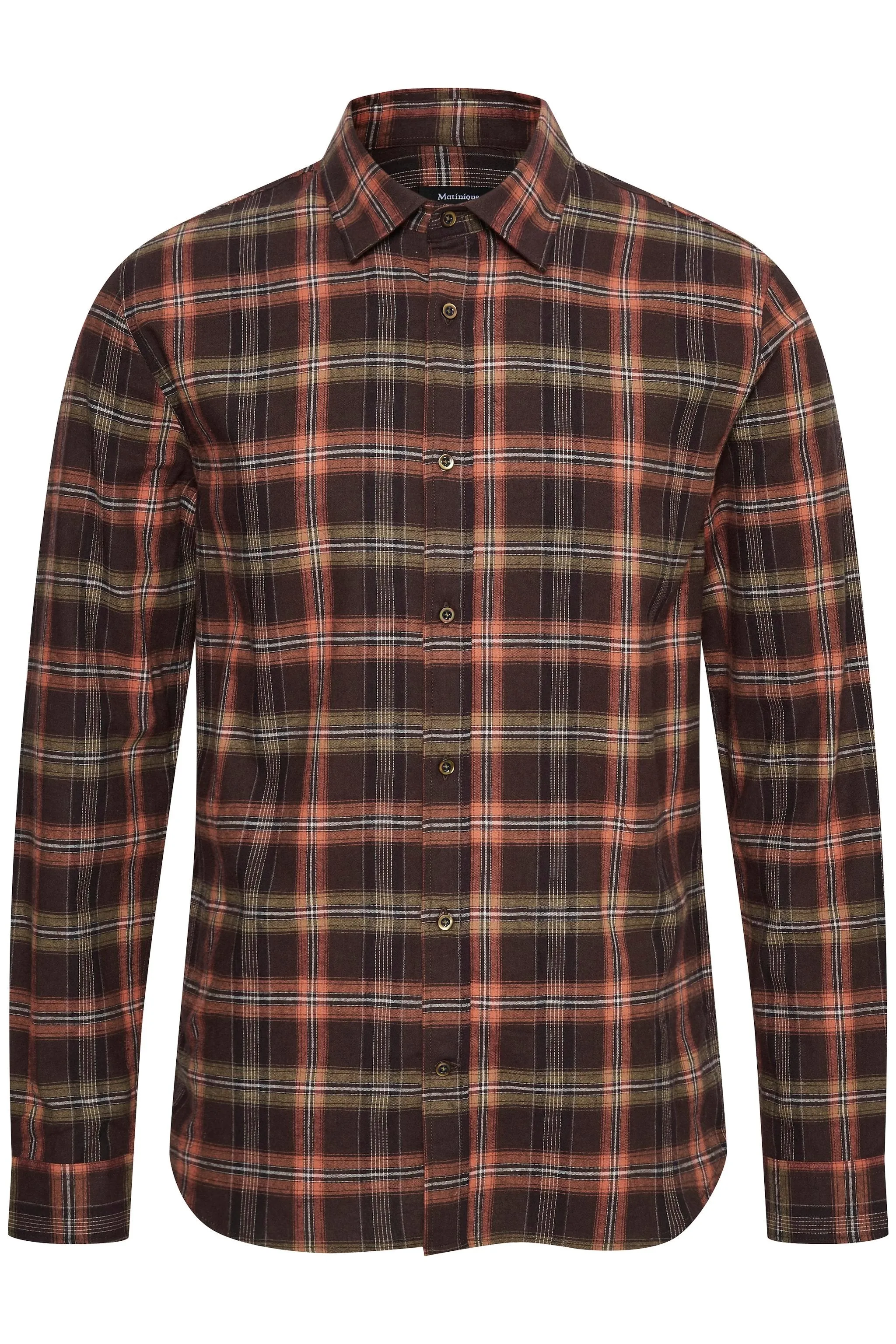 Matinique MAtrostol BU Plaid In Rust Brown