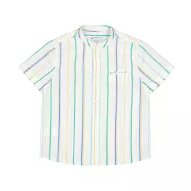 Mayoral Mini Short Sleeve Striped Dress Shirt_ 3115-93