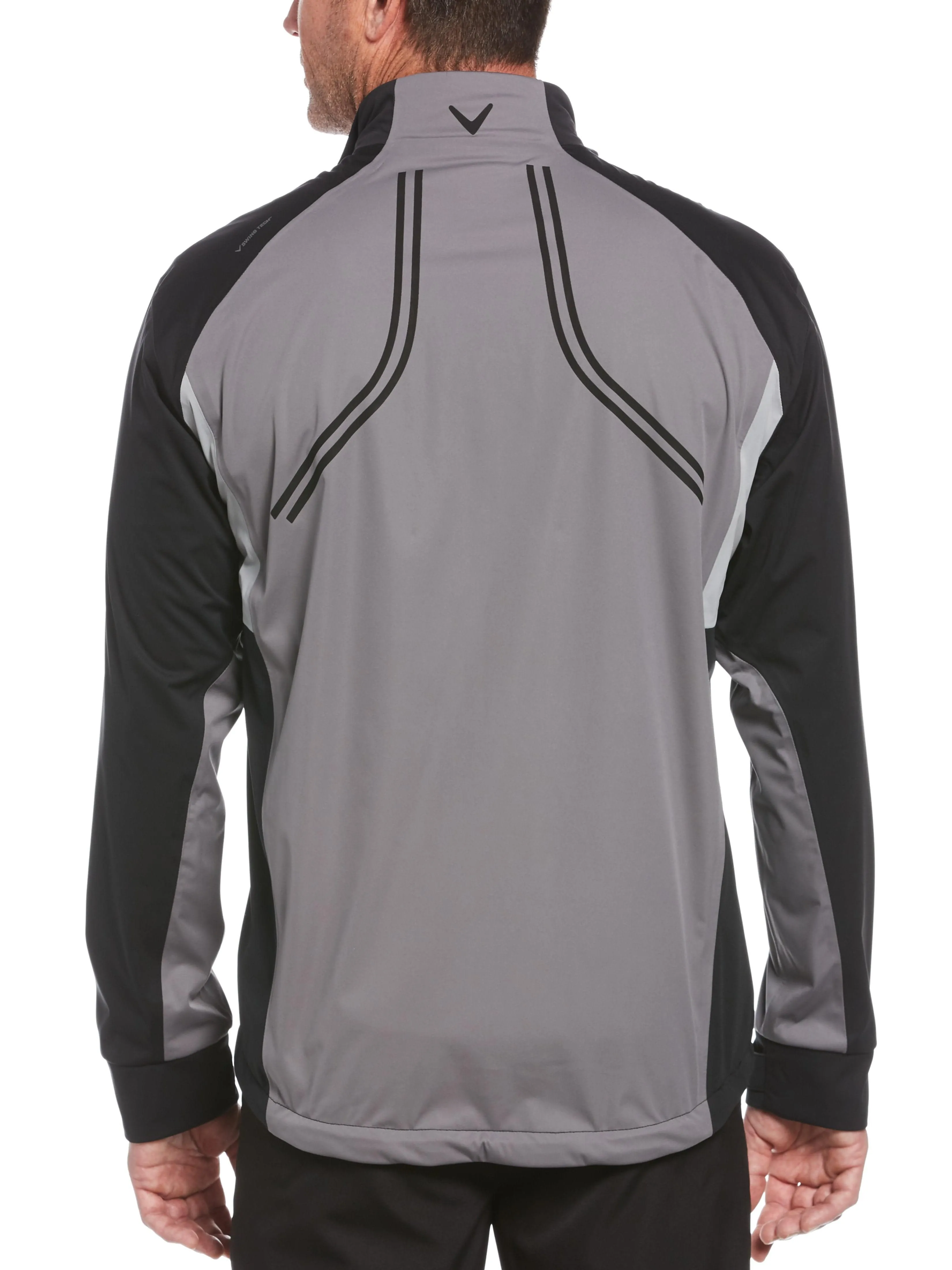 Mens Swing Tech StormGuard Water-Resistant Golf Jacket