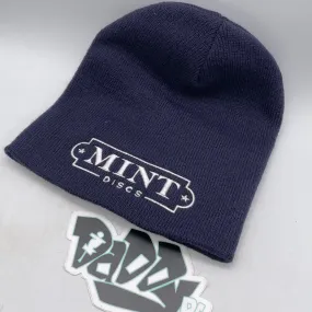 Mint Discs Navy Blue Beanie (No Cuff)