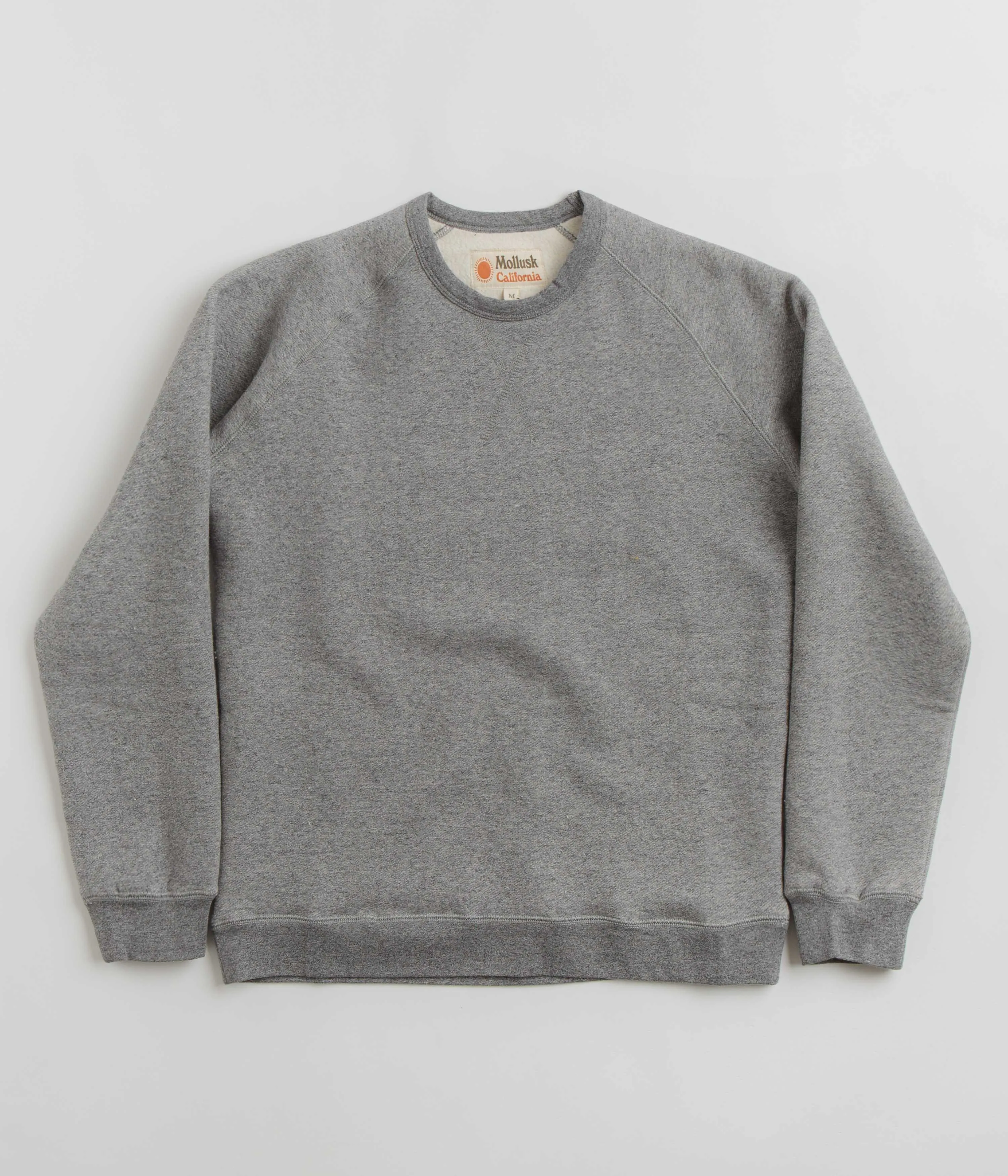 Mollusk Heavy Terry Crewneck Sweatshirt - Heather Grey