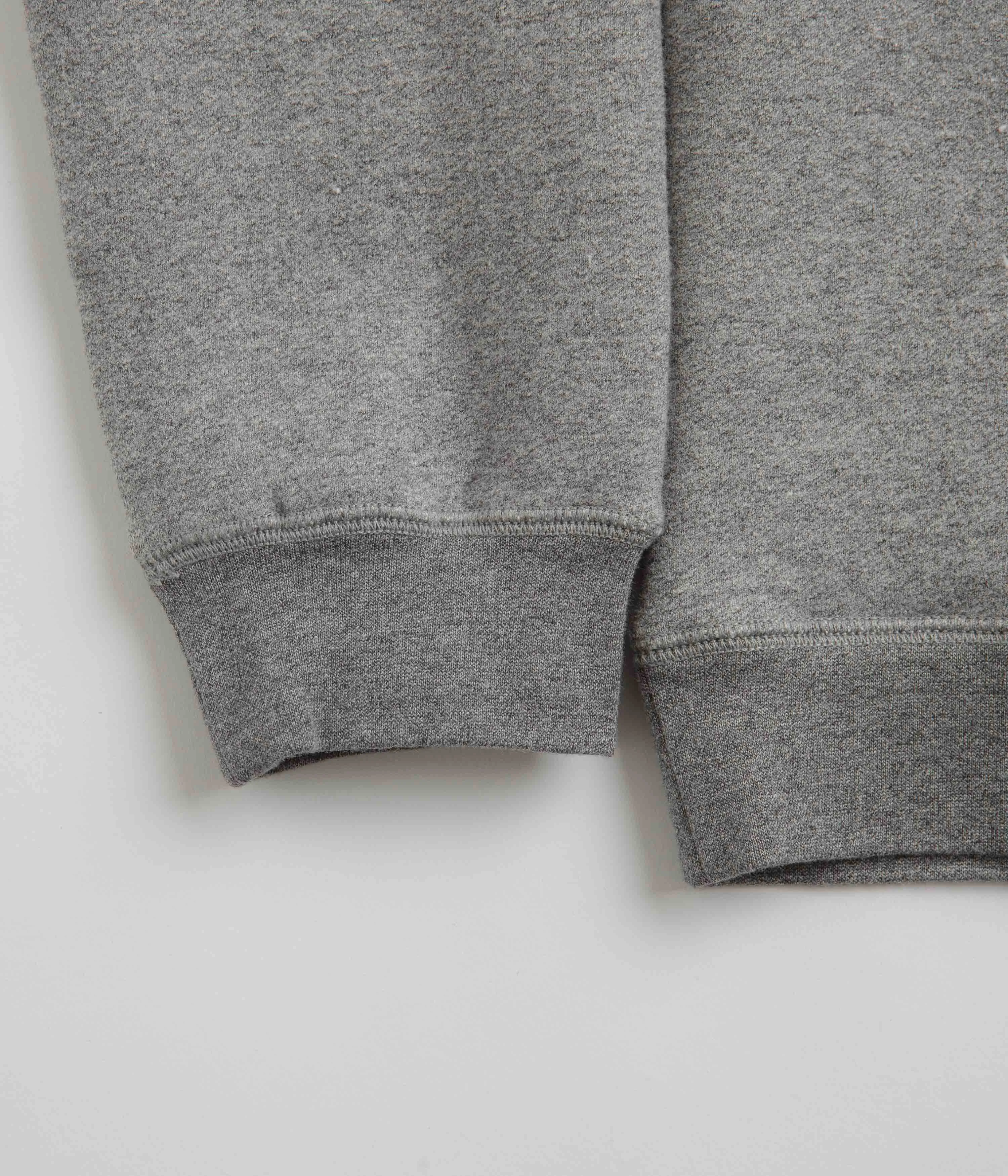 Mollusk Heavy Terry Crewneck Sweatshirt - Heather Grey