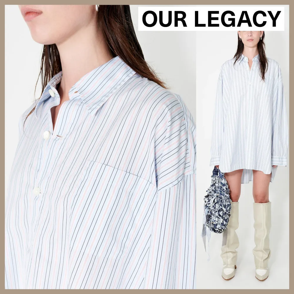 OUR LEGACY  |Stripes Street Style Long Sleeves Cotton Medium