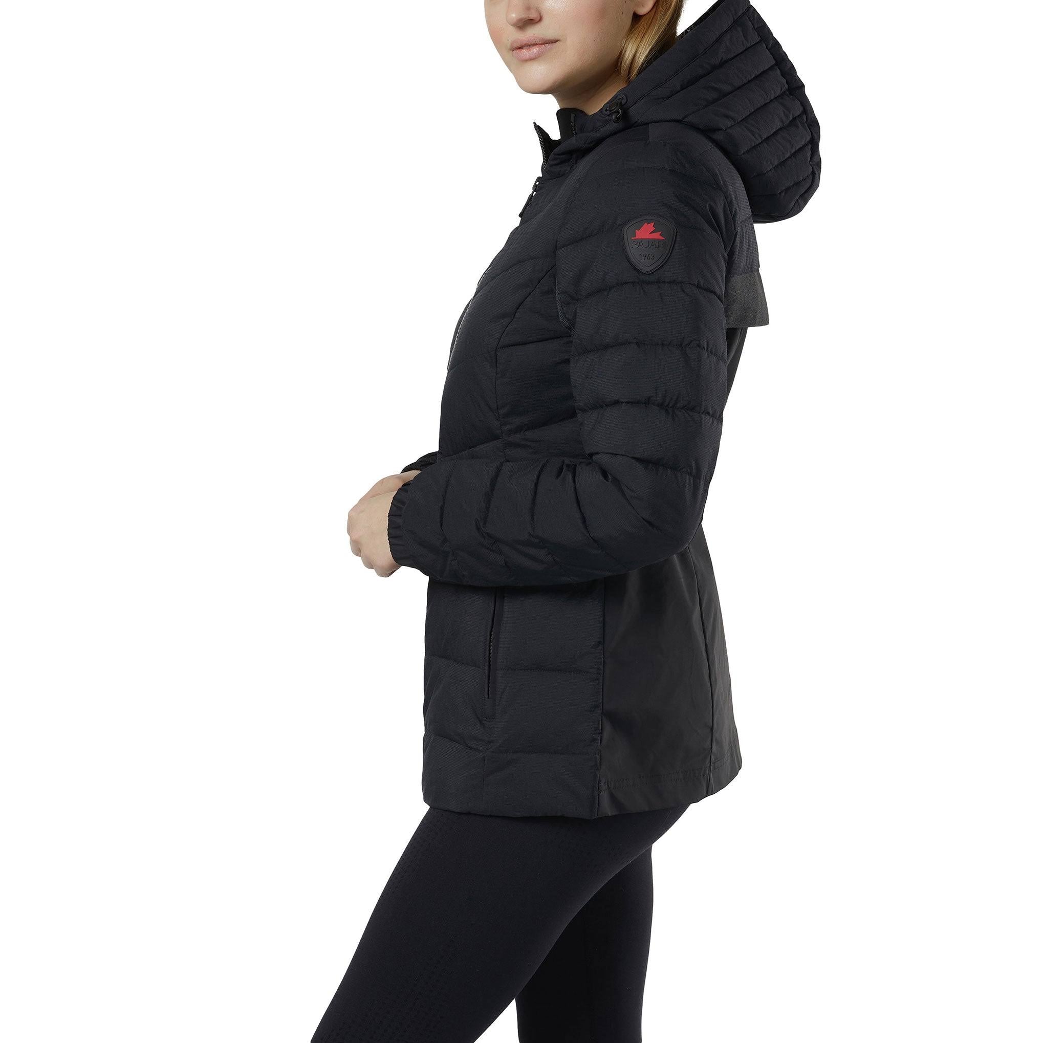 Pajar Womens Corella Packable Lightweight Hood Puffer - BLACK