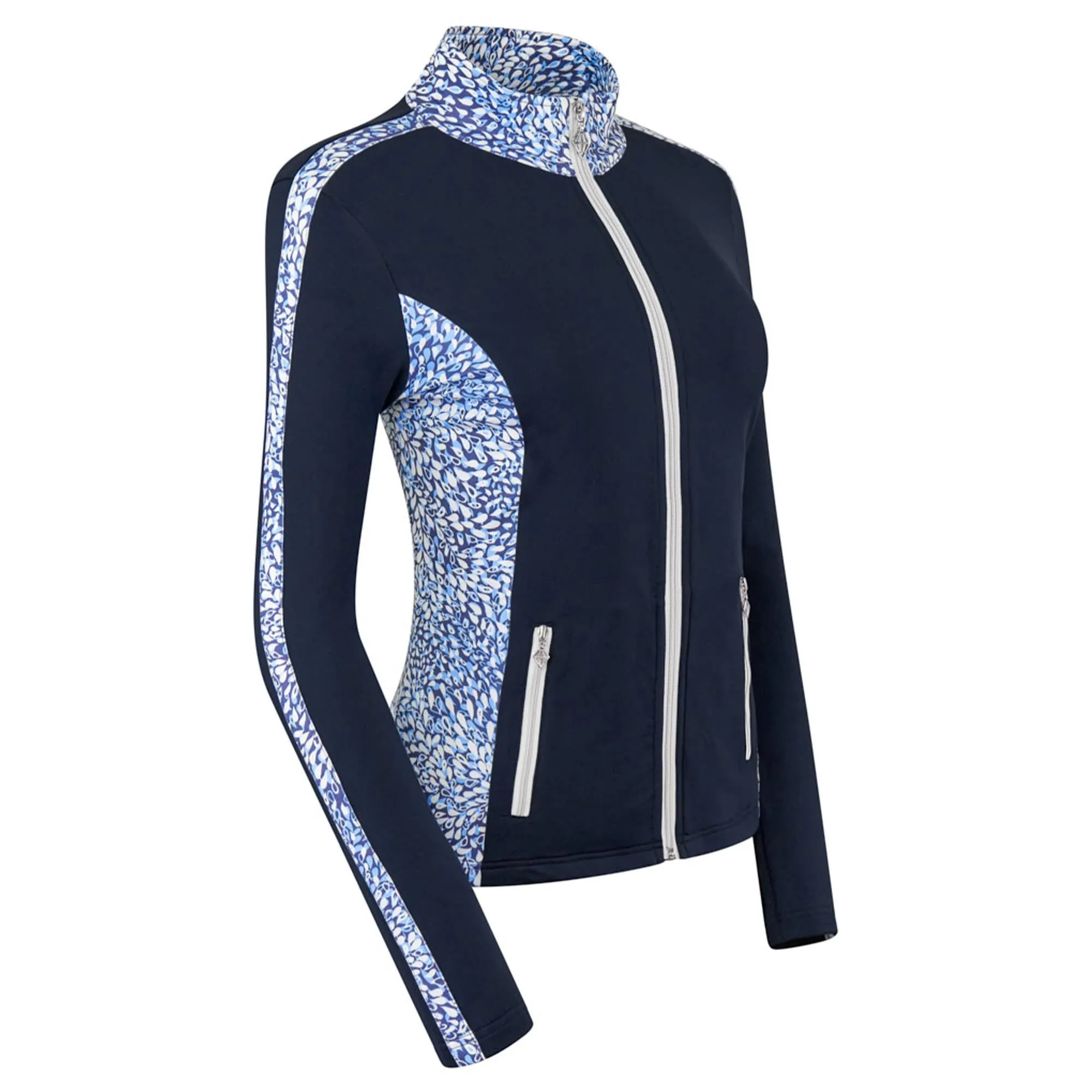 Pure Golf Breeze Ladies Golf Mid Layer Peardrop Sapphire