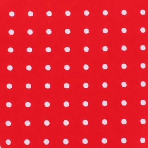 Red with White Polka Dots Cotton Pocket Square