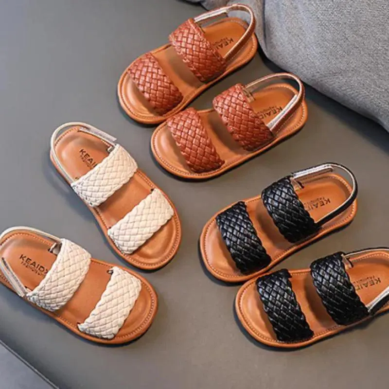 Retro Weave Sliders TF314 Toddler Casual Shoes for Girls and Children Sandals