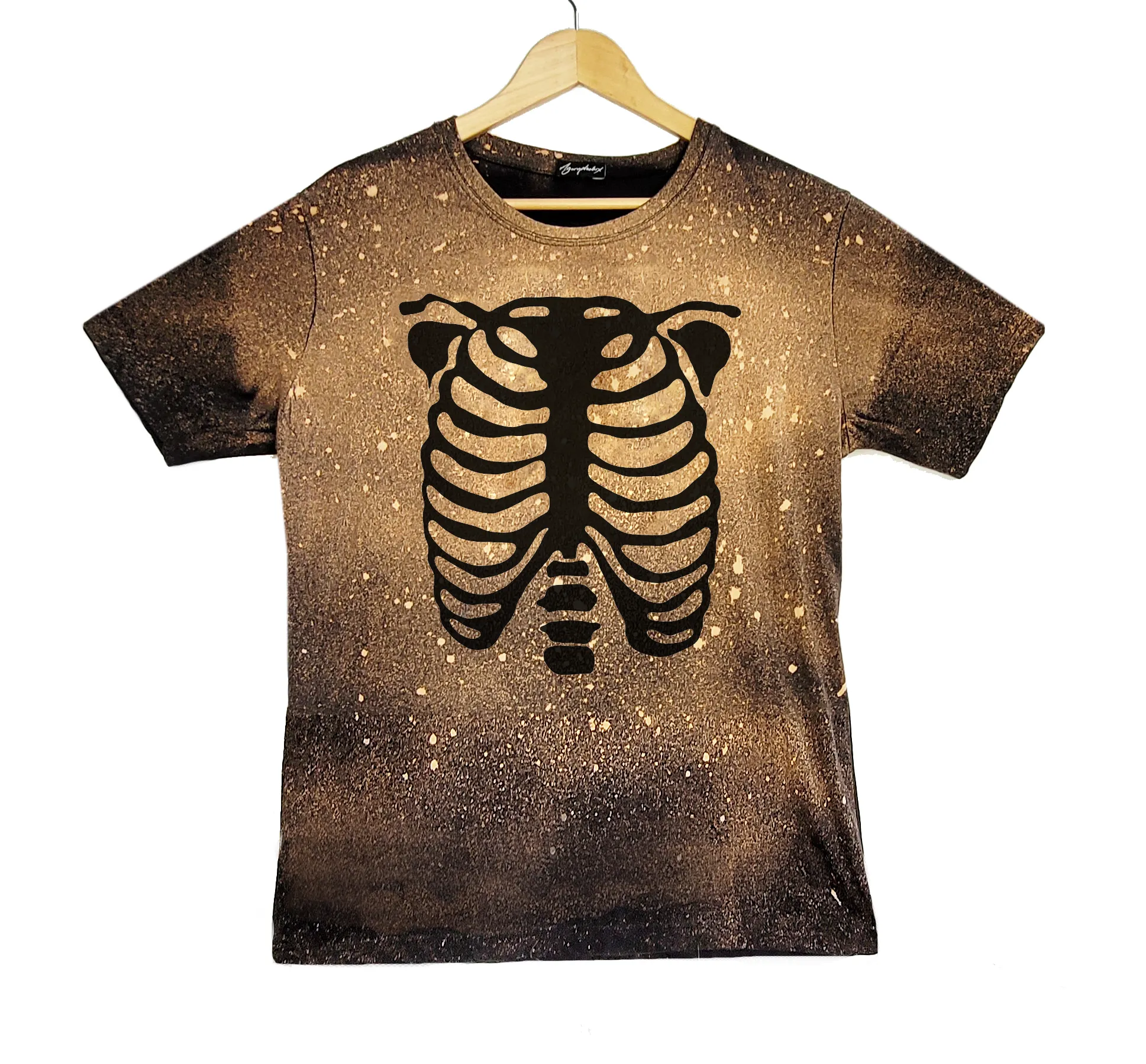 RibCage bleached splatter t shirt